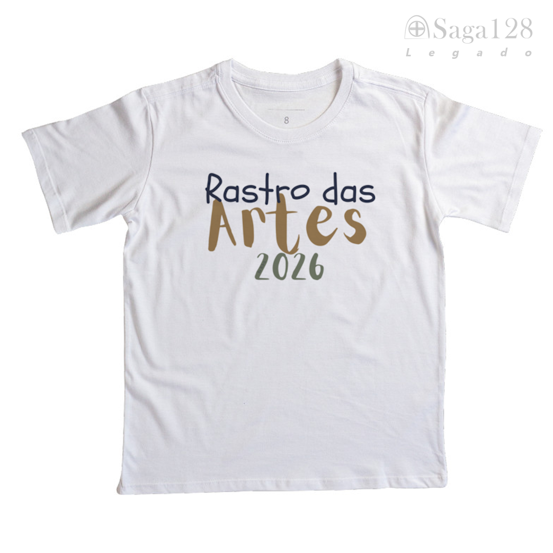 Camiseta infantil Rastro das Artes