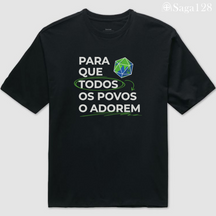 Camiseta Oversized Perspectivas Brasil com estampa “Para que todos os povos o adorem” – algodão premium 195g