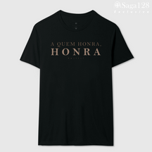 Edição Exclusive da camiseta Honra com estampa bíblica Romanos 13:7