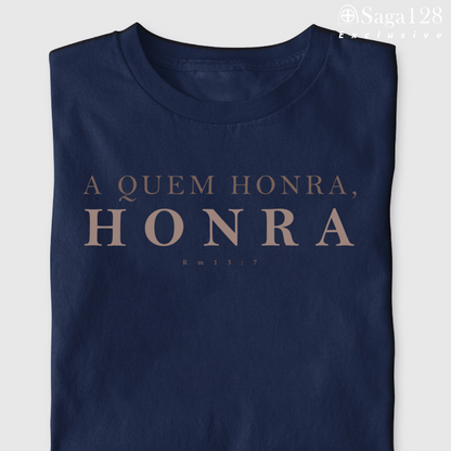 Edição Exclusive da camiseta Honra com estampa bíblica Romanos 13:7
