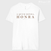 Edição Exclusive da camiseta Honra com estampa bíblica Romanos 13:7 