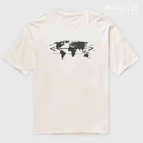 Camiseta oversized missionária branca Salmo 103:12 em inglês – edição especial com algodão premium.
